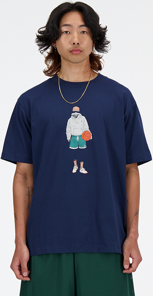 T-shirt New Balance z bawełny z nadrukiem