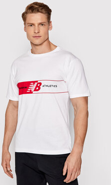 T-shirt New Balance z krótkim rękawem w młodzieżowym stylu