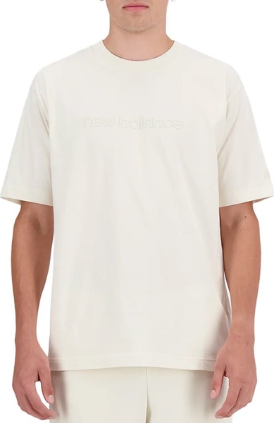 T-shirt New Balance z krótkim rękawem z bawełny w stylu casual