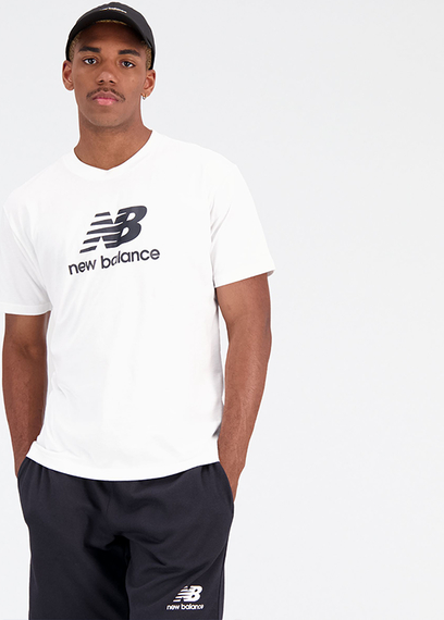 T-shirt New Balance z krótkim rękawem z bawełny w stylu klasycznym