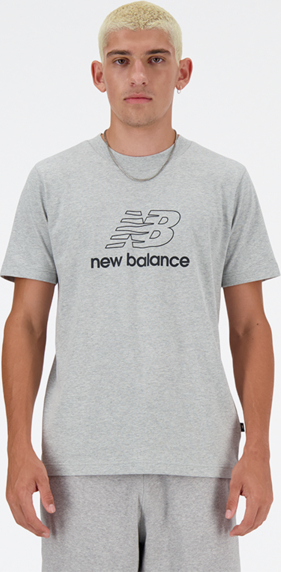 T-shirt New Balance z nadrukiem z krótkim rękawem w stylu klasycznym