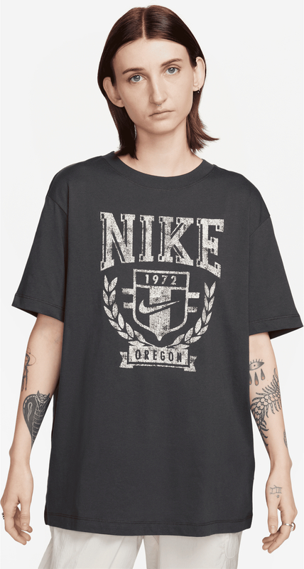 T-shirt Nike z okrągłym dekoltem z bawełny