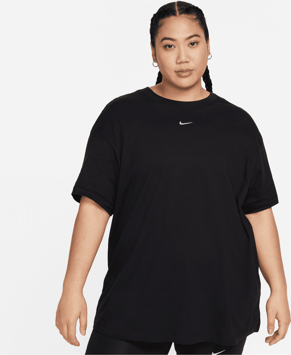 T-shirt Nike z okrągłym dekoltem z bawełny z krótkim rękawem