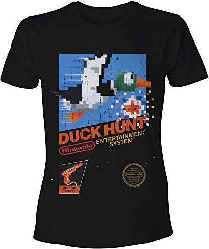 T-shirt Nintendo Duck Hunt w młodzieżowym stylu z krótkim rękawem