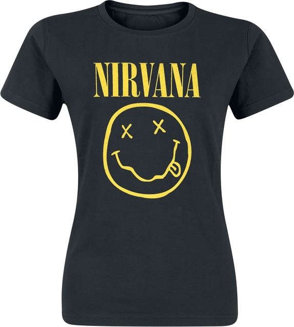 T-shirt Nirvana z bawełny