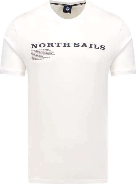 T-shirt North Sails z bawełny z krótkim rękawem
