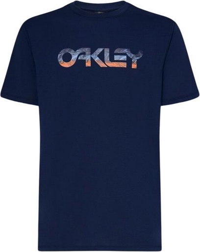 T-shirt Oakley w młodzieżowym stylu z tkaniny