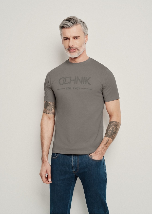 T-shirt Ochnik w młodzieżowym stylu z bawełny z krótkim rękawem