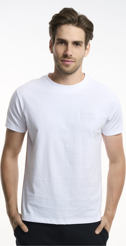T-shirt Ochnik z bawełny w stylu casual