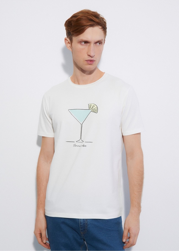 T-shirt Ochnik z krótkim rękawem z nadrukiem