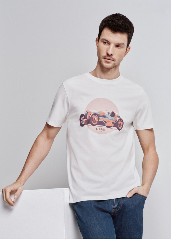 T-shirt Ochnik z nadrukiem z krótkim rękawem