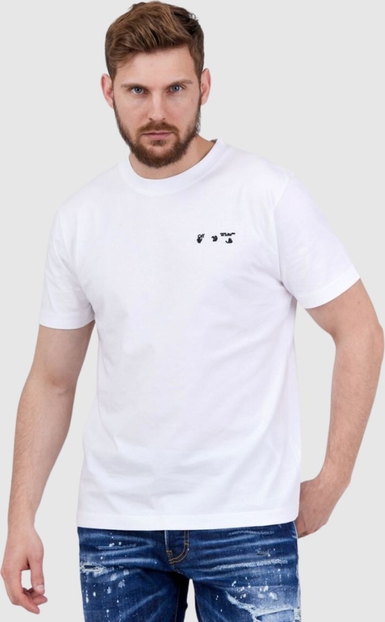 T-shirt Off White w stylu casual