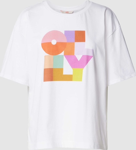 T-shirt Oilily z okrągłym dekoltem z bawełny z krótkim rękawem