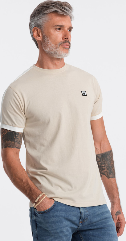 T-shirt Ombre w stylu klasycznym z bawełny