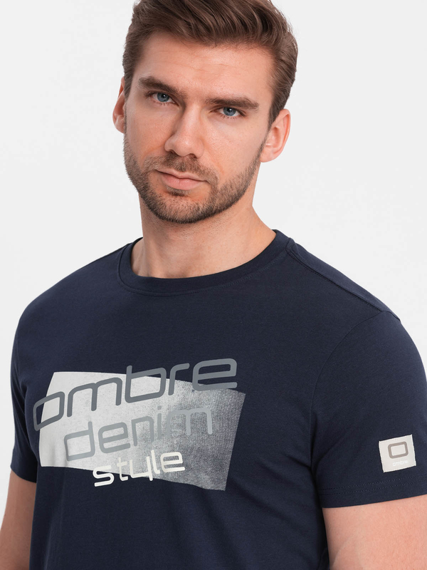 T-shirt Ombre w stylu klasycznym z dresówki