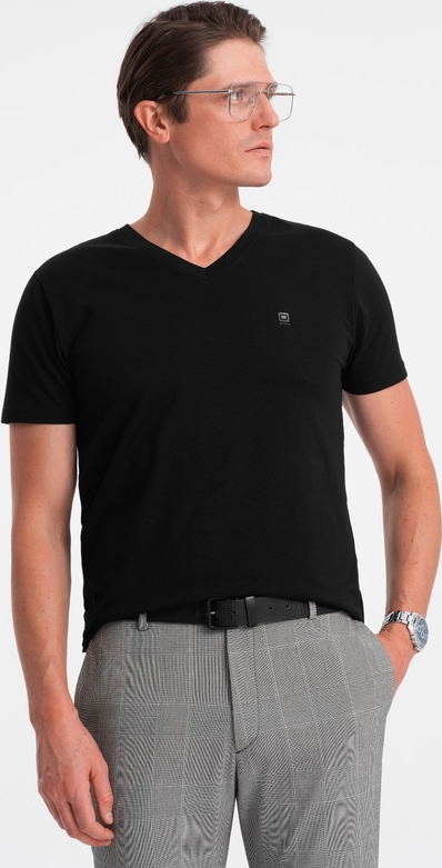 T-shirt Ombre z bawełny z krótkim rękawem w stylu klasycznym