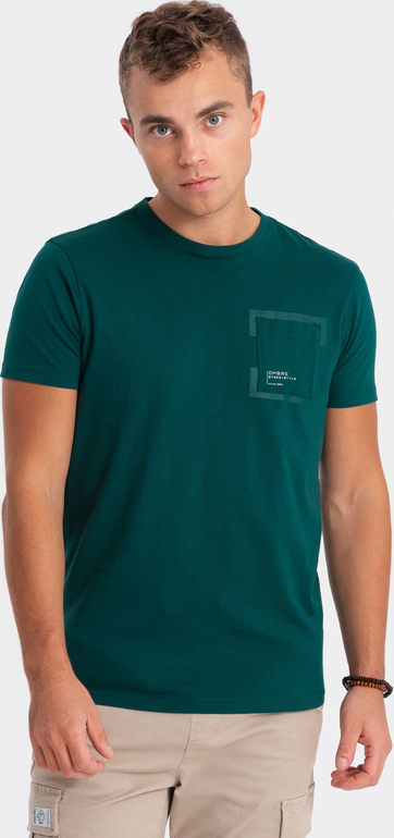T-shirt Ombre z krótkim rękawem z bawełny