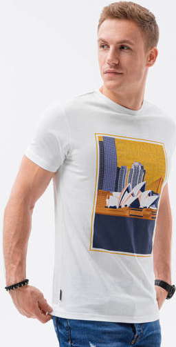 T-shirt Ombre z krótkim rękawem z nadrukiem w młodzieżowym stylu