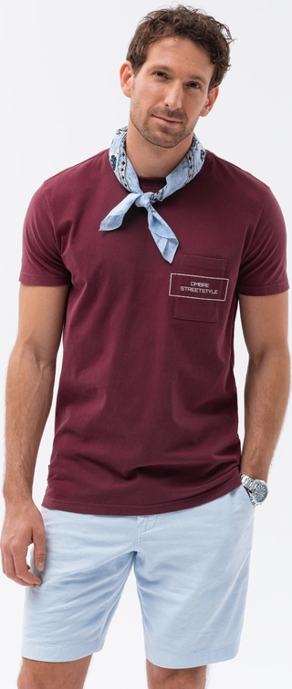 T-shirt Ombre z krótkim rękawem z nadrukiem z bawełny