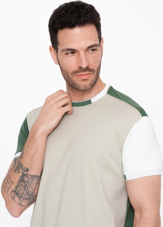 T-shirt Ombre z żakardu w stylu casual