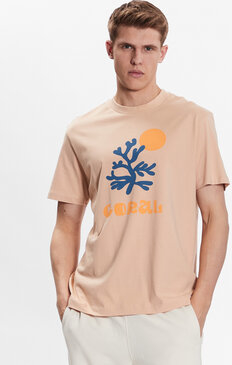 T-shirt Outhorn w młodzieżowym stylu z nadrukiem z krótkim rękawem