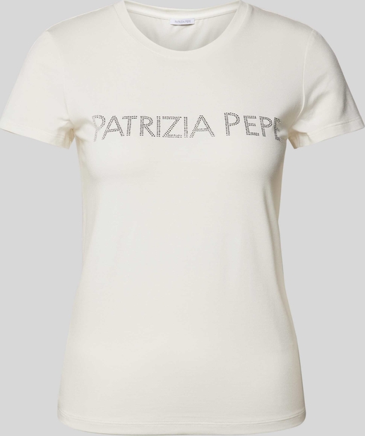 T-shirt Patrizia Pepe w młodzieżowym stylu z krótkim rękawem