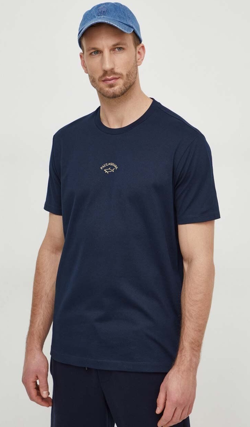 T-shirt Paul&shark w stylu casual z bawełny z krótkim rękawem