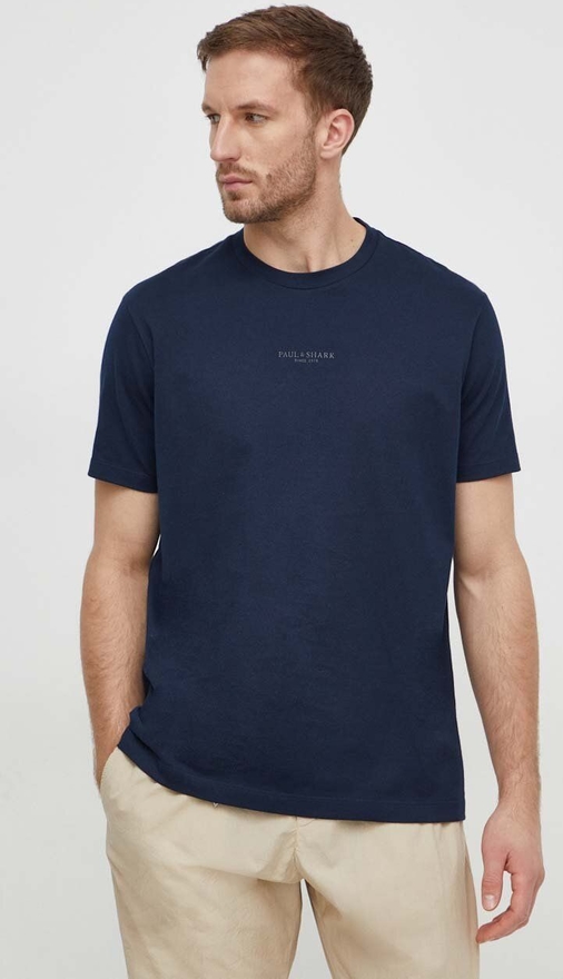 T-shirt Paul&shark z nadrukiem w stylu casual z krótkim rękawem