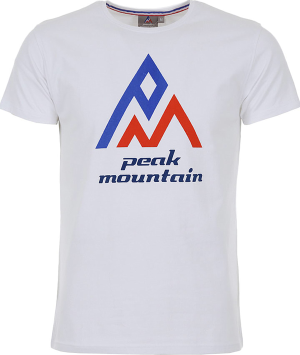 T-shirt Peak Mountain z bawełny w młodzieżowym stylu z krótkim rękawem
