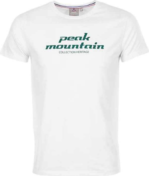 T-shirt Peak Mountain z bawełny z krótkim rękawem