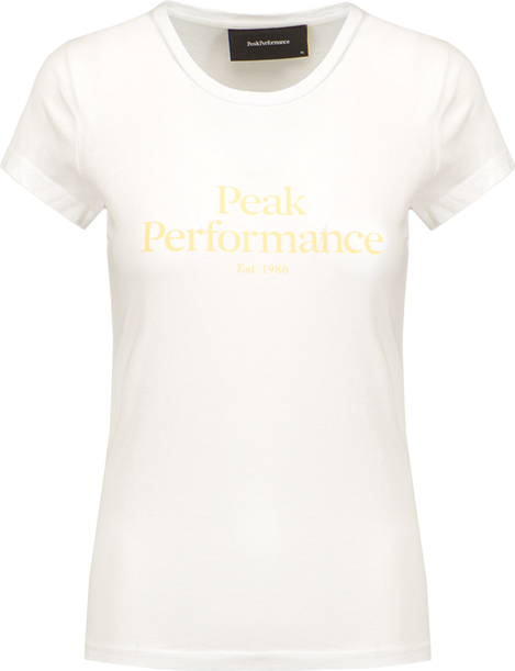 T-shirt Peak performance z bawełny z okrągłym dekoltem w młodzieżowym stylu