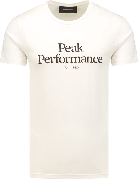 T-shirt Peak performance z krótkim rękawem w młodzieżowym stylu z bawełny