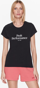 T-shirt Peak performance z krótkim rękawem z okrągłym dekoltem
