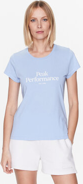 T-shirt Peak performance z okrągłym dekoltem w młodzieżowym stylu z krótkim rękawem