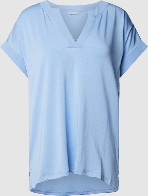 T-shirt Peek&Cloppenburg z krótkim rękawem w stylu casual z dekoltem w kształcie litery v