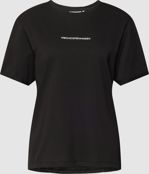 T-shirt Peek&Cloppenburg z okrągłym dekoltem w młodzieżowym stylu z bawełny