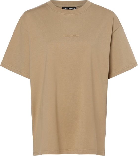 T-shirt Pegador w stylu casual z bawełny z krótkim rękawem