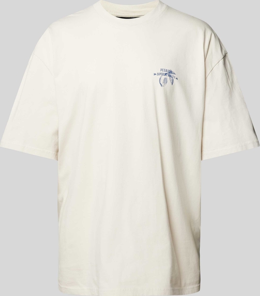 T-shirt Pegador w stylu casual z nadrukiem z bawełny