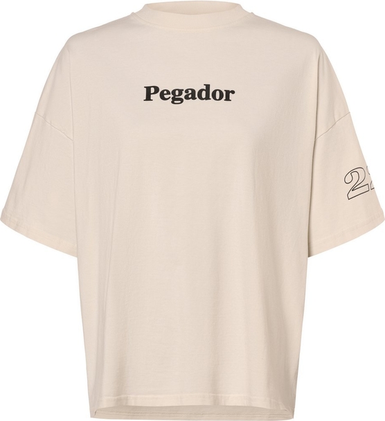 T-shirt Pegador z bawełny w młodzieżowym stylu z krótkim rękawem