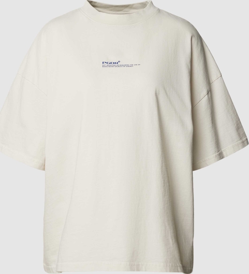 T-shirt Pegador z bawełny z krótkim rękawem w stylu casual