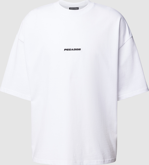 T-shirt Pegador z krótkim rękawem z bawełny w stylu casual