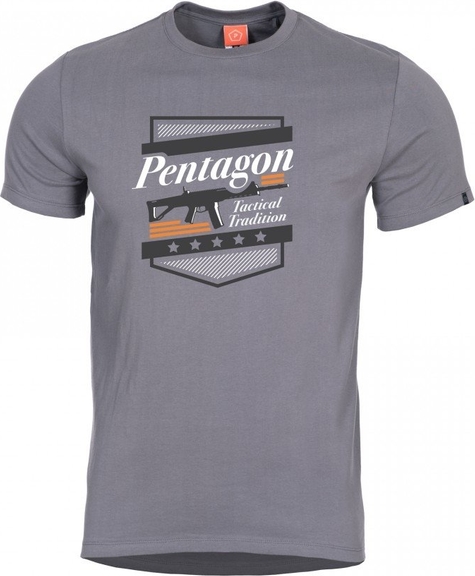 T-shirt Pentagon z bawełny z krótkim rękawem
