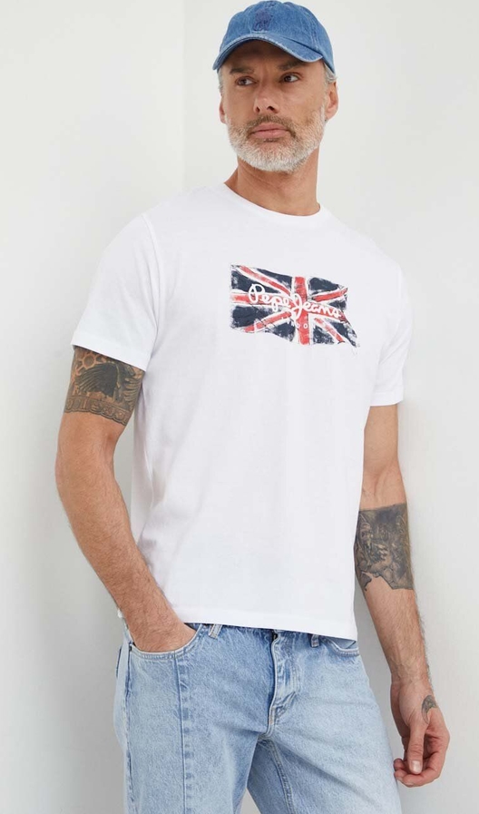 T-shirt Pepe Jeans w młodzieżowym stylu