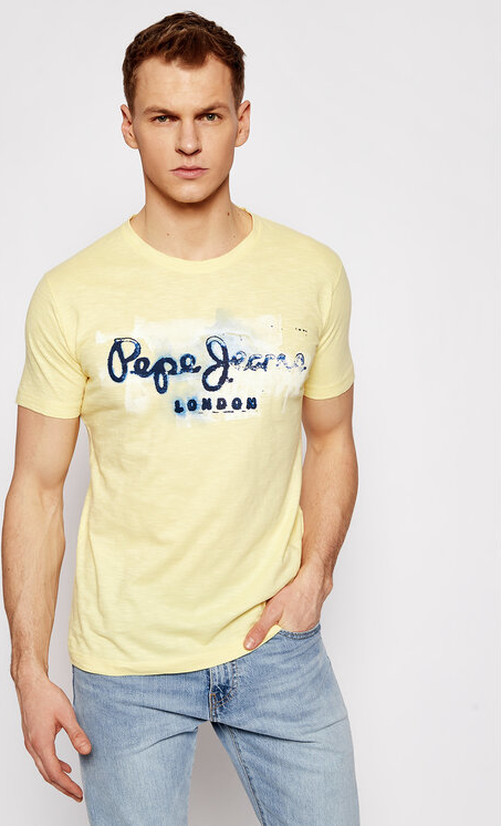 T-shirt Pepe Jeans z bawełny w młodzieżowym stylu