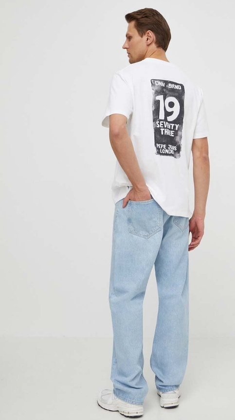 T-shirt Pepe Jeans z bawełny w młodzieżowym stylu z krótkim rękawem