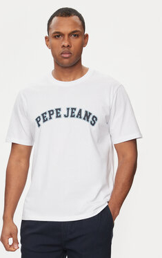 T-shirt Pepe Jeans z krótkim rękawem w młodzieżowym stylu