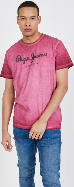 T-shirt Pepe Jeans z krótkim rękawem w młodzieżowym stylu z bawełny