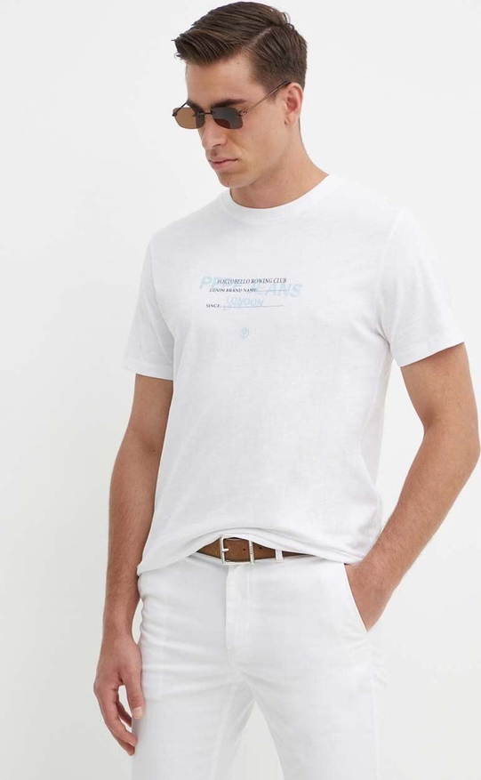T-shirt Pepe Jeans z krótkim rękawem z bawełny z nadrukiem