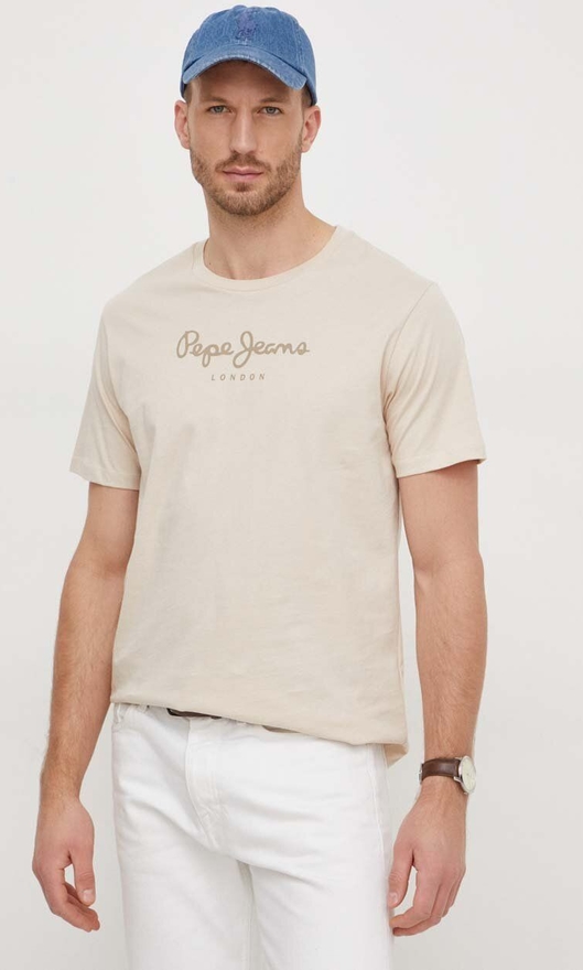 T-shirt Pepe Jeans z nadrukiem w młodzieżowym stylu