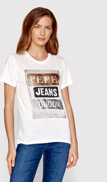 T-shirt Pepe Jeans z okrągłym dekoltem